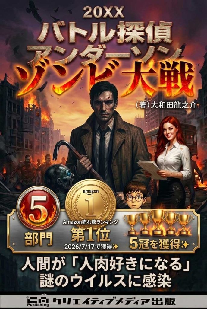 【５冠】ゾンビ大戦　バトル探偵アンダーソン（著）大和田龍之介　武左　出版ブランディング思考　松田提樹１