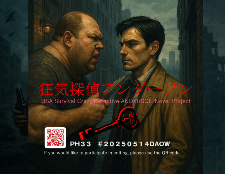 １．QR■狂気探偵アンダーソンUSAプロジェクト　クリエイティブメディア出版　クリエイタターズワールド　大和田龍之介　松田提樹