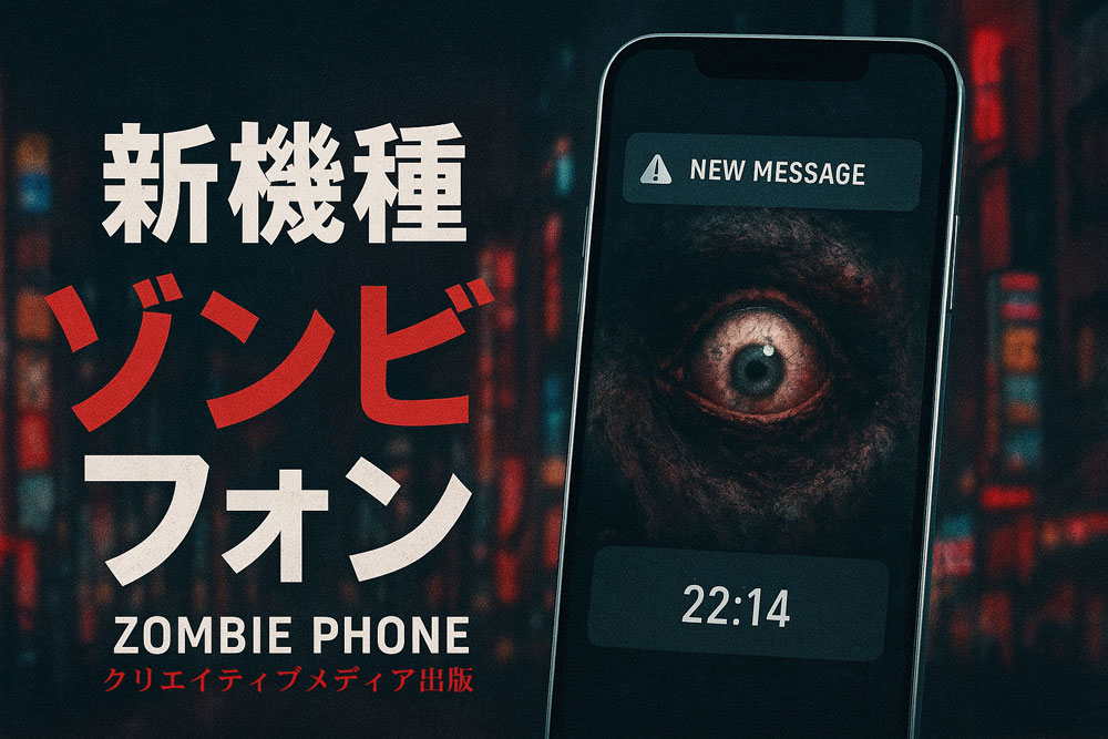 ◆新機種ゾンビフォン広告クリエイティブメディア出版 クリエイターズワールド 大和田龍之介 ホラー作家