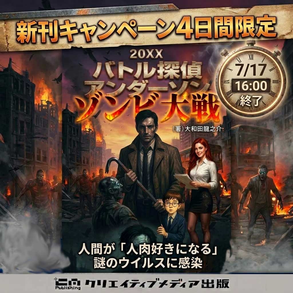 ◆4日間キャンペーンゾンビ大戦　バトル探偵アンダーソン（著）大和田龍之介　武左　出版ブランディング思考　松田提樹　５